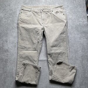 Stio Men's Khaki‎ Corduroy Pants 38 Mountain Lifestyle Outdoor Casual Après Ski